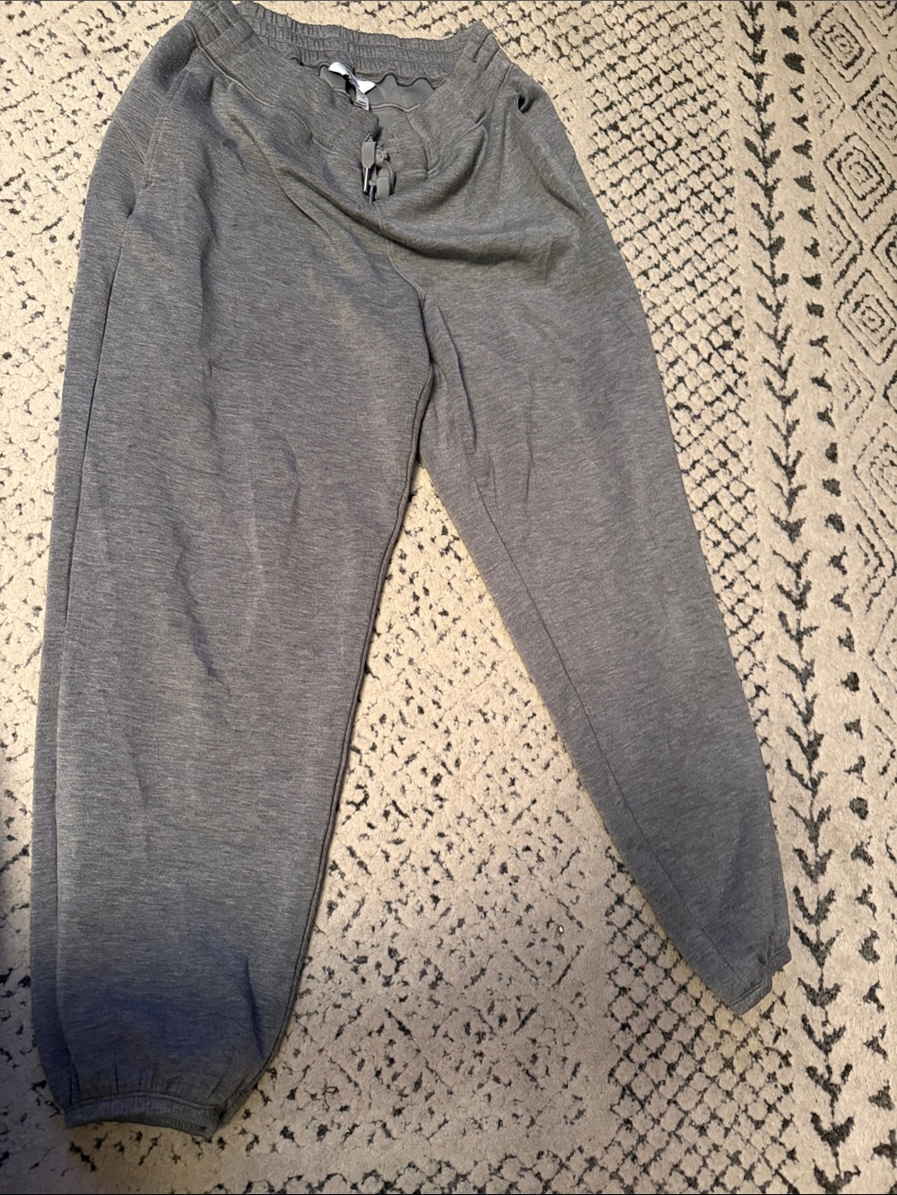 Women Spanx Gray Air Essentials Cozy Drawstring Jogger Sweatpants